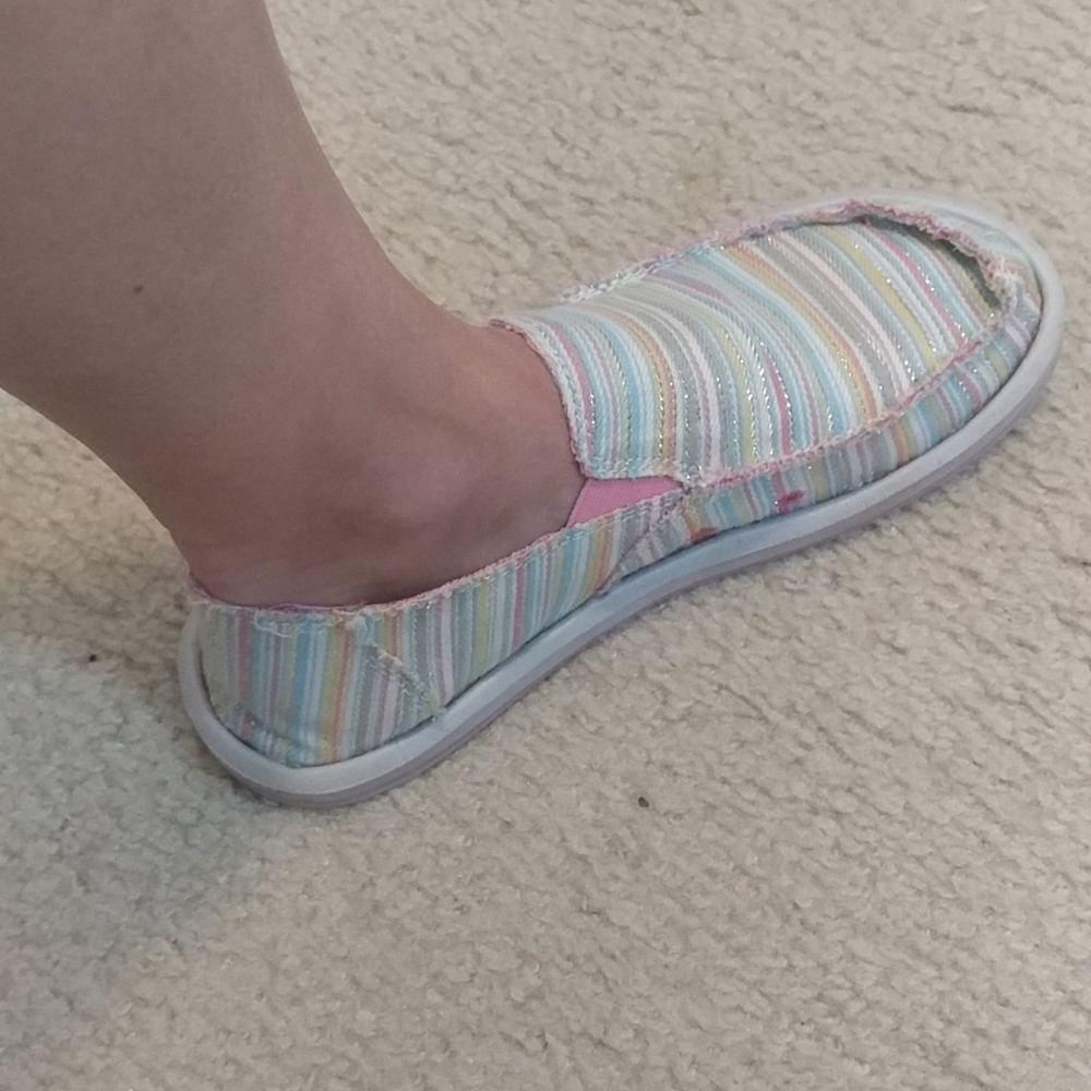 Sanuk Pastel and Metallic Sandal / Shoe
